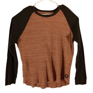 Express thermal thsirt mens XL XLarge red waffle knit long sleeve EXP